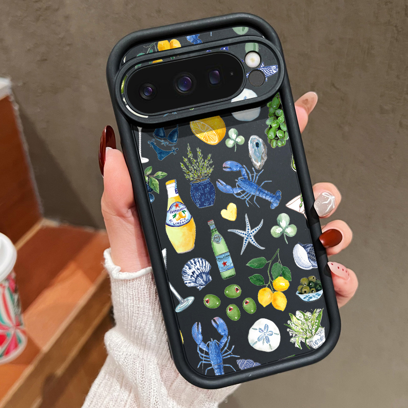 Ocean Whale Patterned TPU Phon - đánh giá và giá Google Pixel 9 Pro