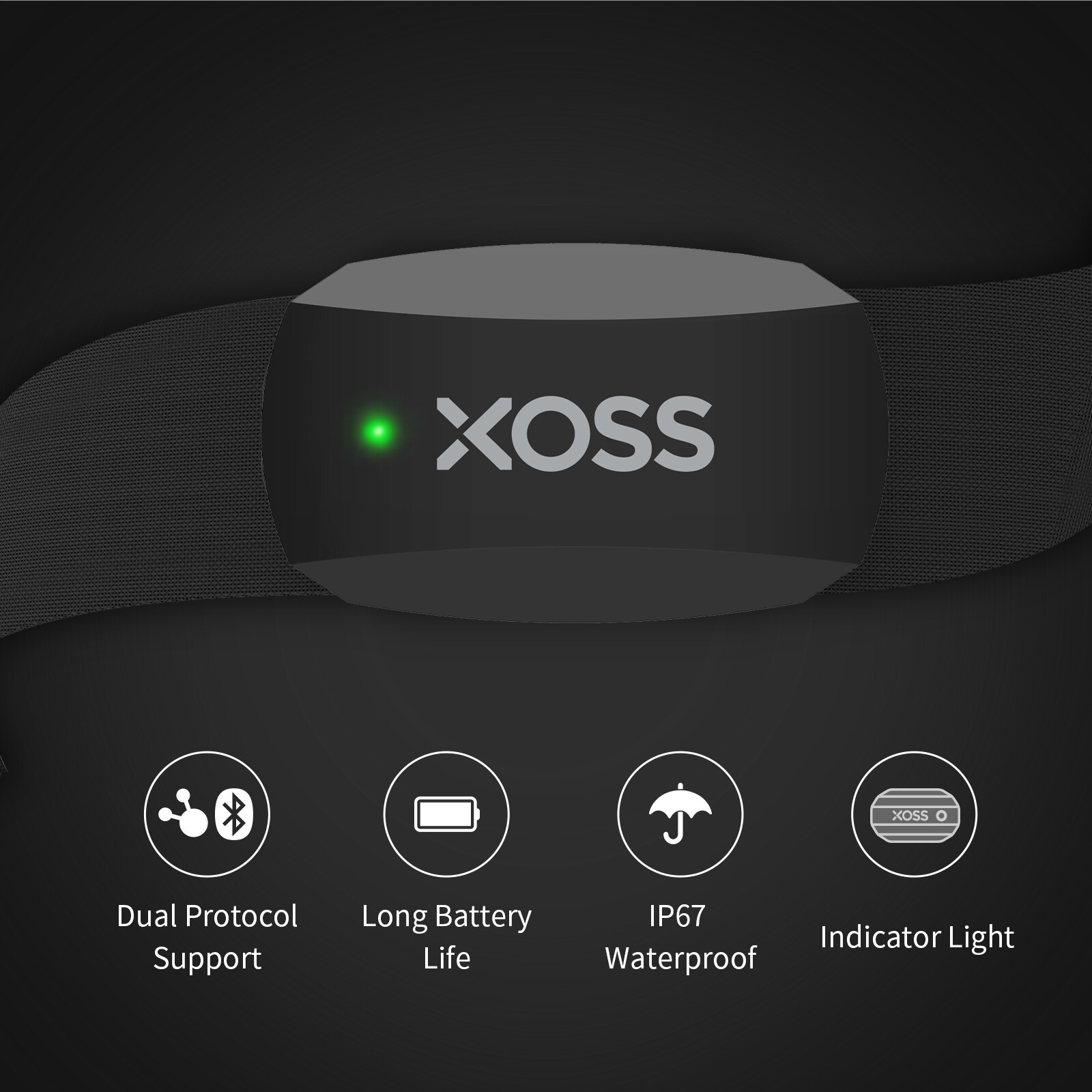 XOSS X2 Chest Strap Heart Rate - đánh giá và giá Breath Rate Monitor